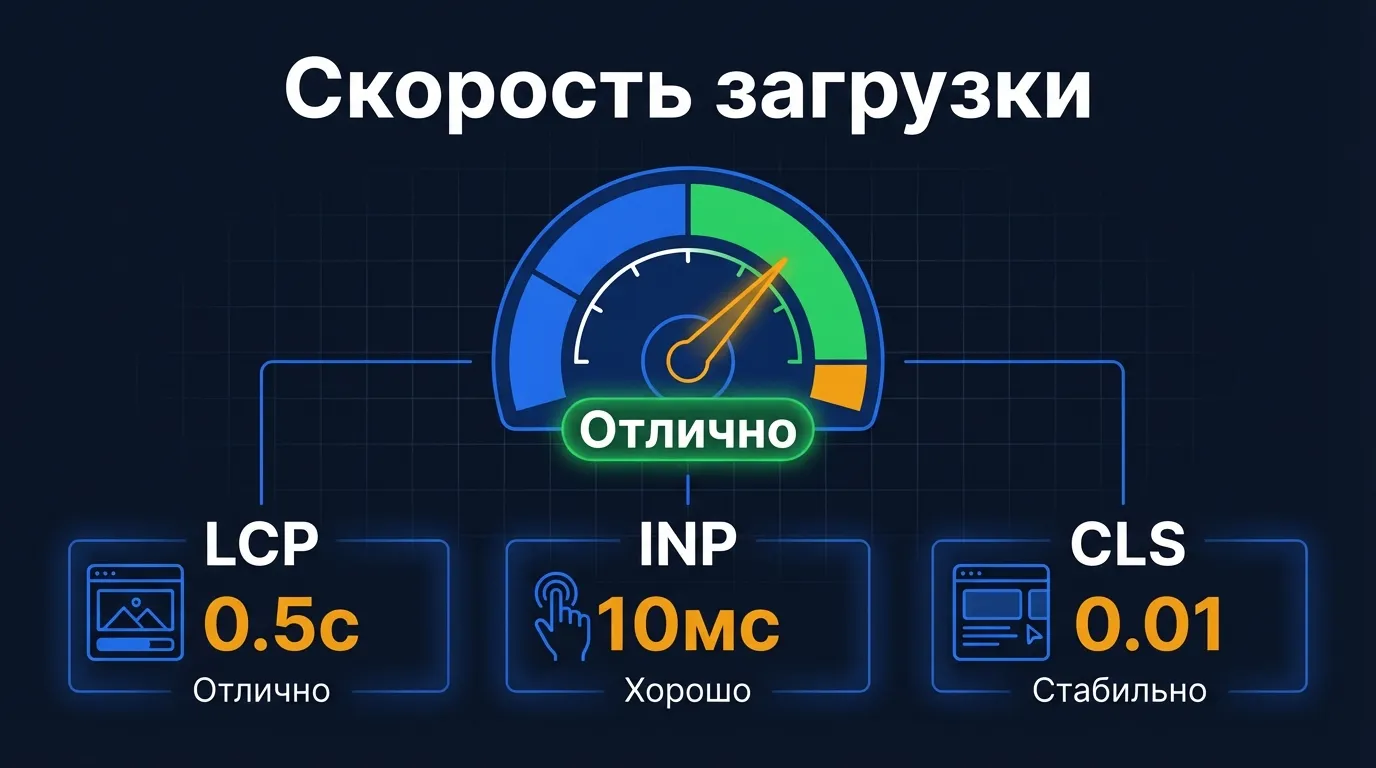 Скорость загрузки сайта - как ускорить в 2026 году